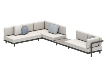 ALURA LOUNGE - Corner modular Batyline® garden sofa by Royal Botania - view 2